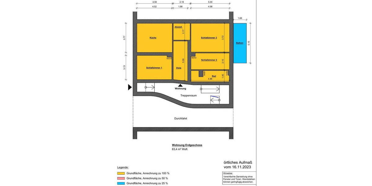 Etagenwohnung Herne Herne-Mitte - 3 Zimmer, 83 m&sup2;, 125.000&euro; | Angebot:25803288