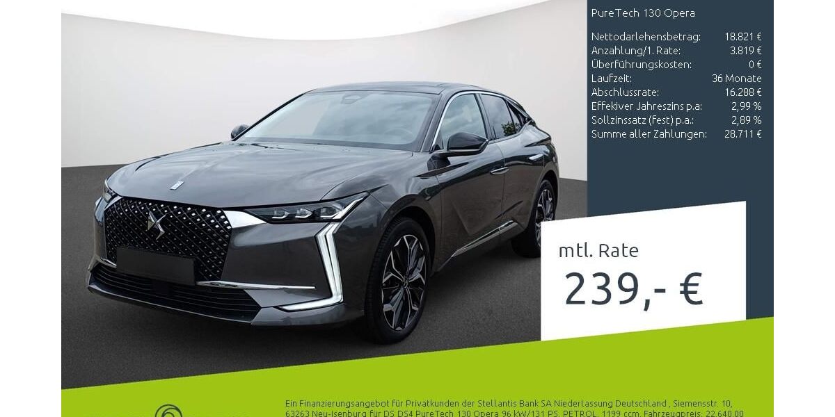 DS Automobiles DS4 20.200 km 22.940 &euro; Dortmund 44263