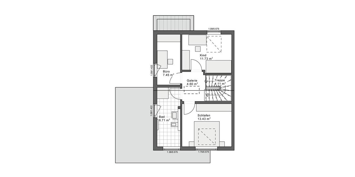 Doppelhaushälfte Wetter (Ruhr) - 3 Zimmer, 105 m&sup2;, 1.550&euro; | Angebot:26663227