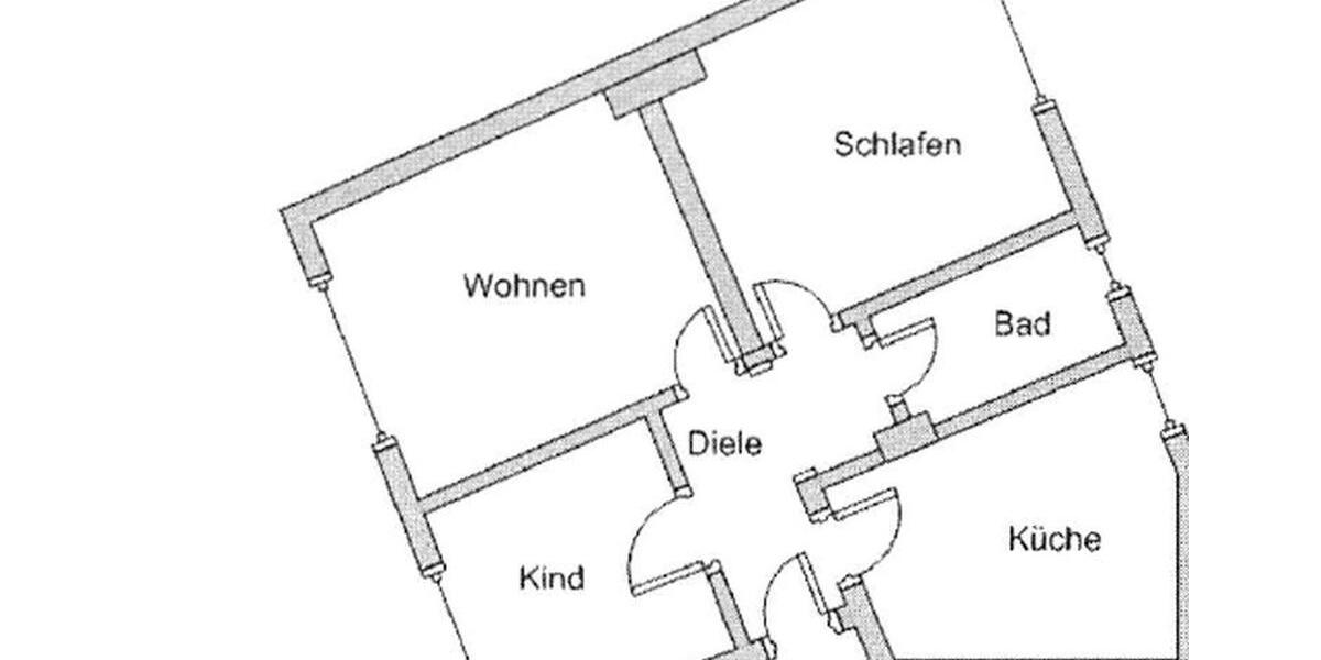 Erdgeschoßwohnung Essen Stadtbezirk III - 3 Zimmer, 67 m&sup2;, 300&euro; | Angebot:25987233