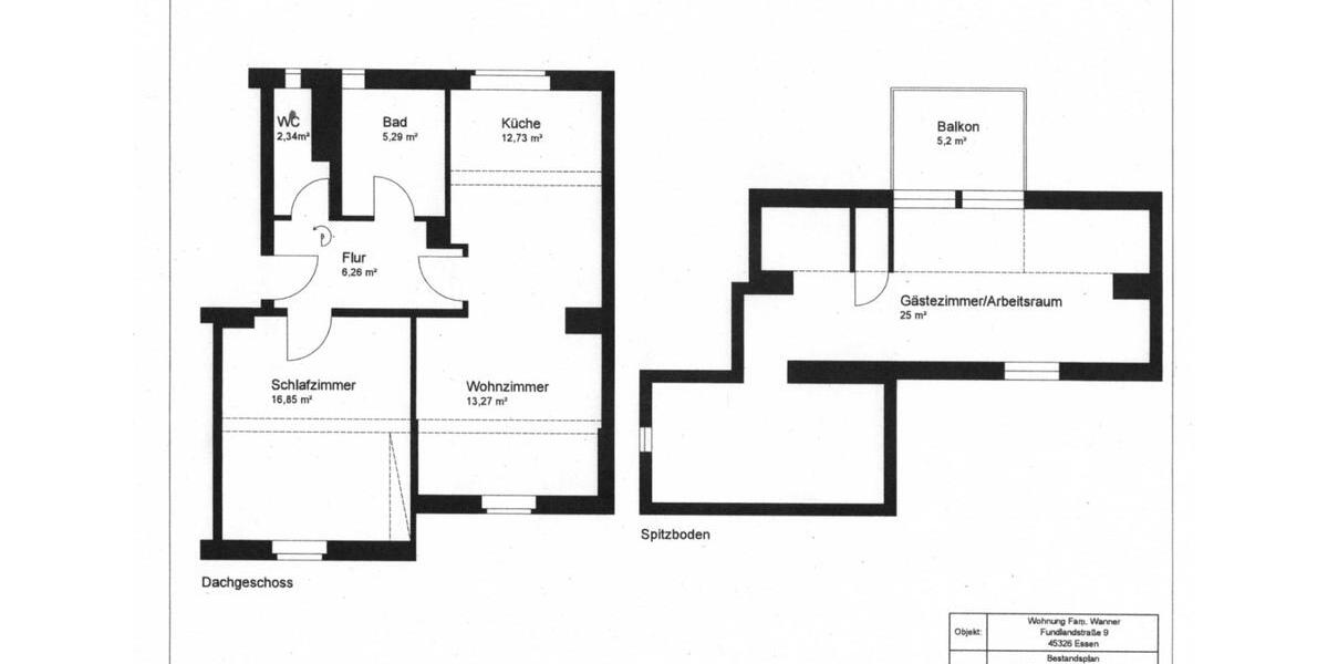 Maisonettenwohnung Essen Stadtbezirk V - 3 Zimmer, 85 m&sup2;, 980&euro; | Angebot:25858694
