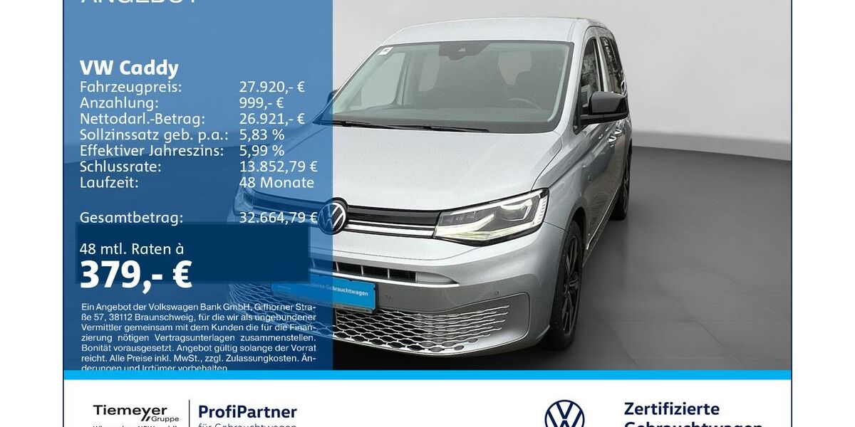 VW Caddy 89.996 km 26.880 &euro; Recklinghausen 45663