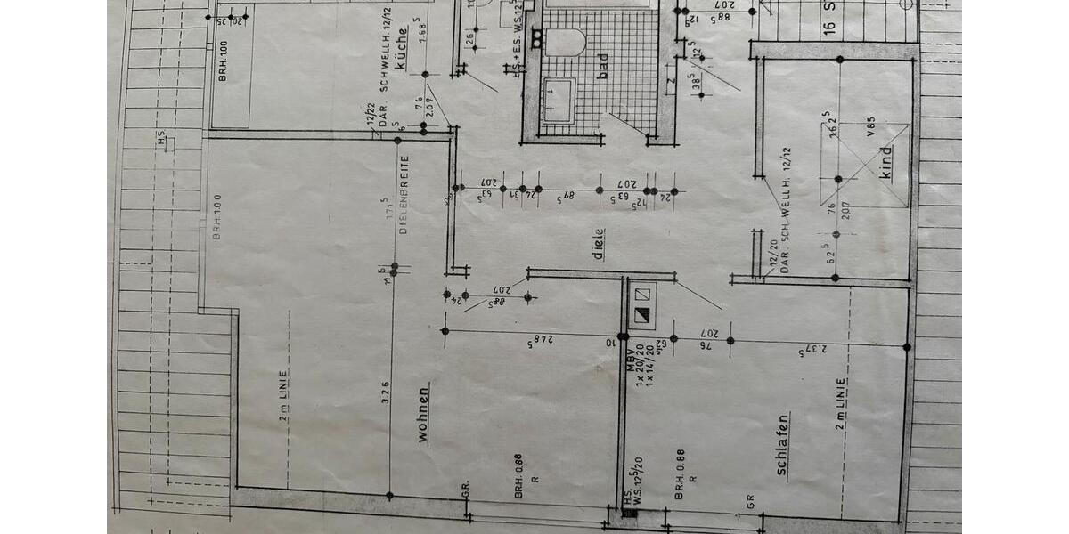 Dachgeschoßwohnung Dortmund Brackel - 2.5 Zimmer, 64 m&sup2;, 164.000&euro; | Angebot:26614299