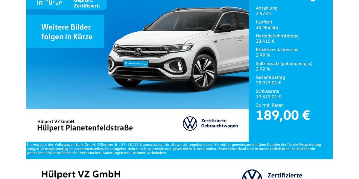 VW T-Cross 16.239 km 25.988 &euro; Dortmund 44379
