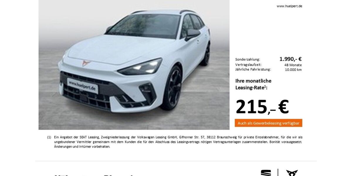 Cupra Leon 6.120 km 30.557 &euro; Dortmund 44269