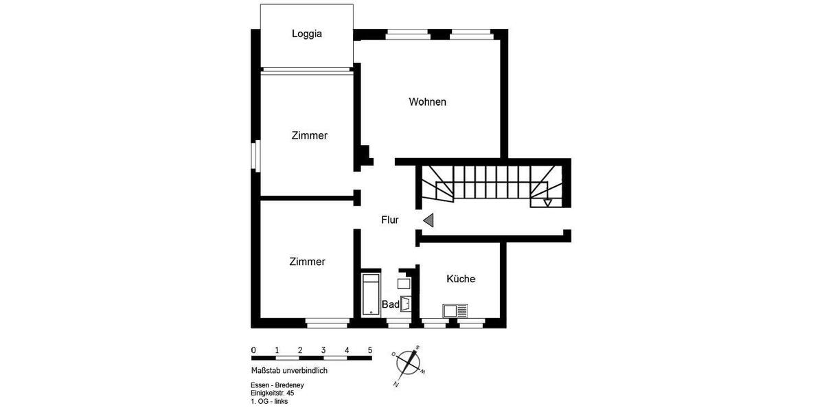 Etagenwohnung Essen Stadtbezirk IX - 3 Zimmer, 98 m&sup2;, 1.114&euro; | Angebot:25535319