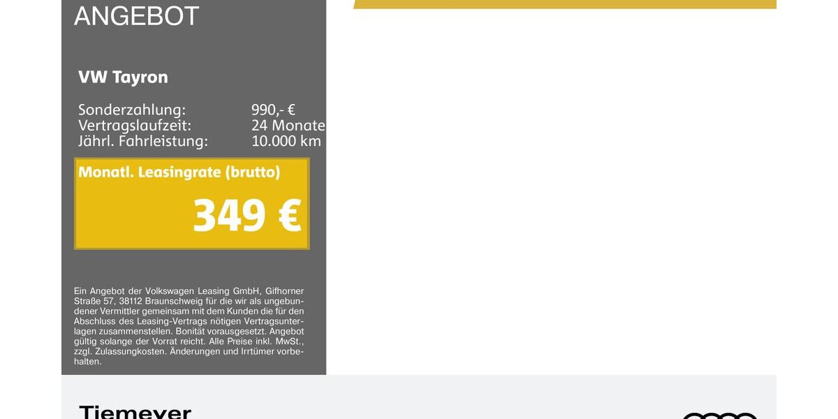 VW Tayron 25.720 km 40.490 &euro; Bochum 44809