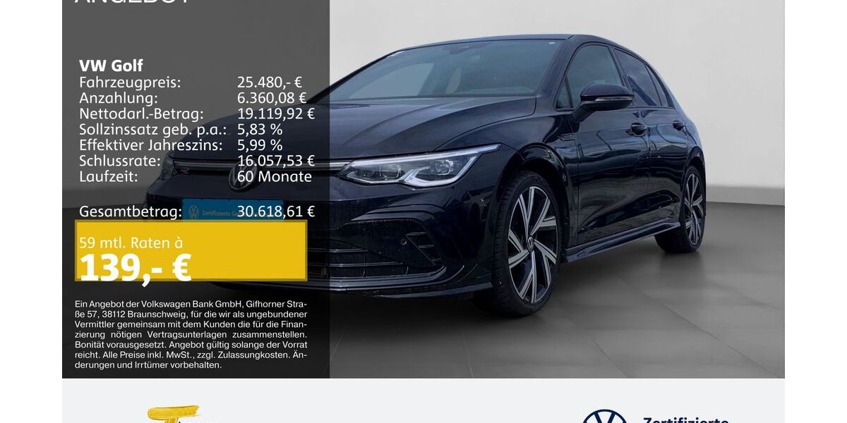 VW Golf 47.694 km 25.480 &euro; Herne 44653