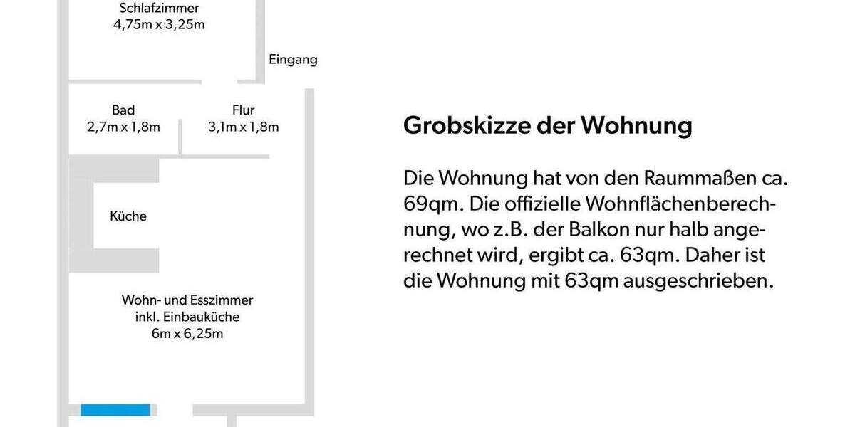 Etagenwohnung Schwerte - 2 Zimmer, 63 m&sup2;, 760&euro; | Angebot:25800979