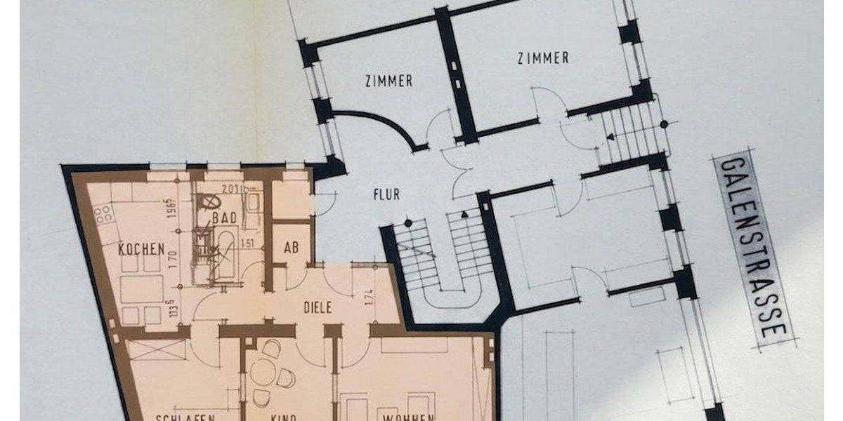 Etagenwohnung witten Mitte - 3 Zimmer, 78 m&sup2;, 699&euro; | Angebot:25721077