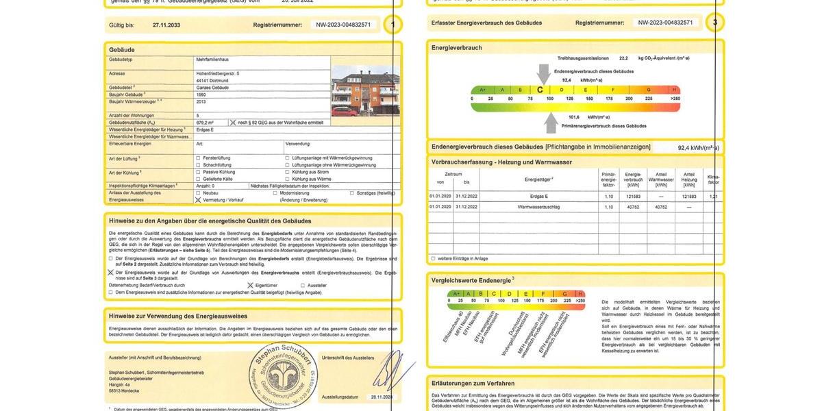 Etagenwohnung Dortmund Gartenstadt - 3 Zimmer, 80 m&sup2;, 260.000&euro; | Angebot:27022665