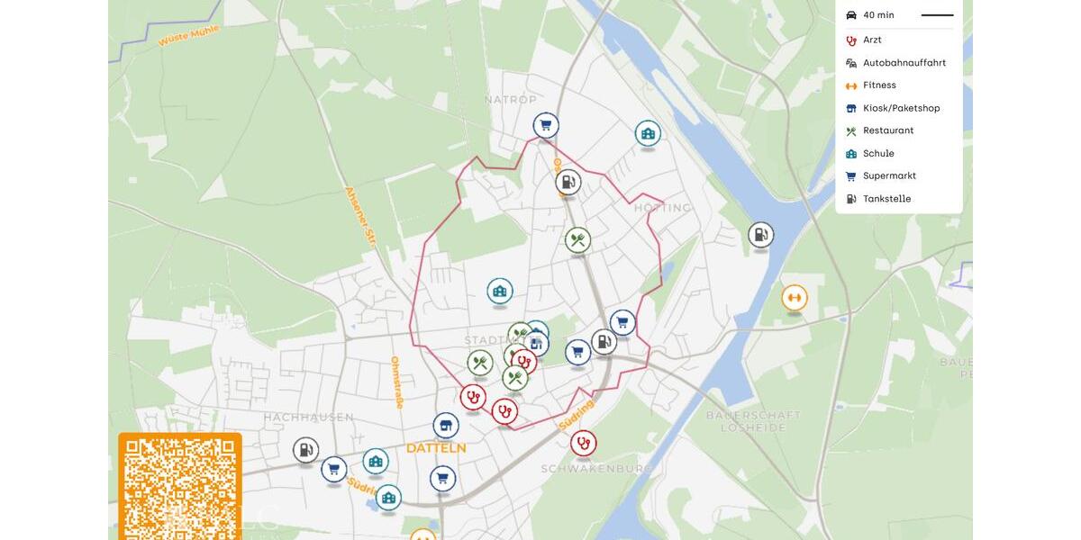 Etagenwohnung Datteln - 3 Zimmer, 66 m&sup2;, 561&euro; | Angebot:25378974