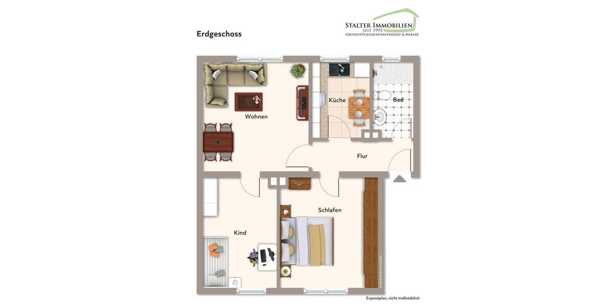 Etagenwohnung Hattingen - 3 Zimmer, 60 m&sup2;, 550&euro; | Angebot:26452410