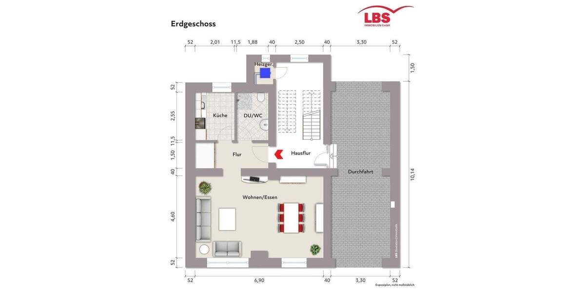 Etagenwohnung Recklinghausen König-Ludwig - 5 Zimmer, 131 m&sup2;, 130.000&euro; | Angebot:25695370
