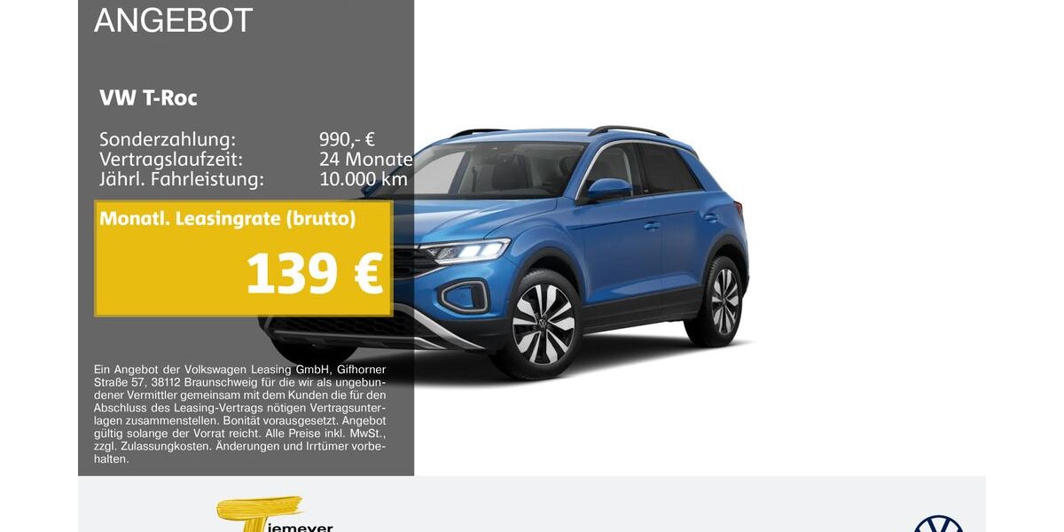 VW T-Roc 7.875 km 21.790 &euro; Bochum 44892