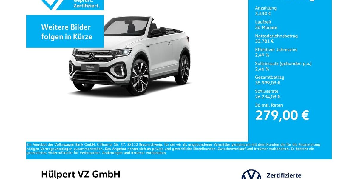 VW T-Roc 16.503 km 37.311 &euro; Dortmund 44379