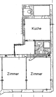 Etagenwohnung Essen Stadtbezirk VII - 2 Zimmer, 57 m&sup2;, 760&euro; | Angebot:25317617