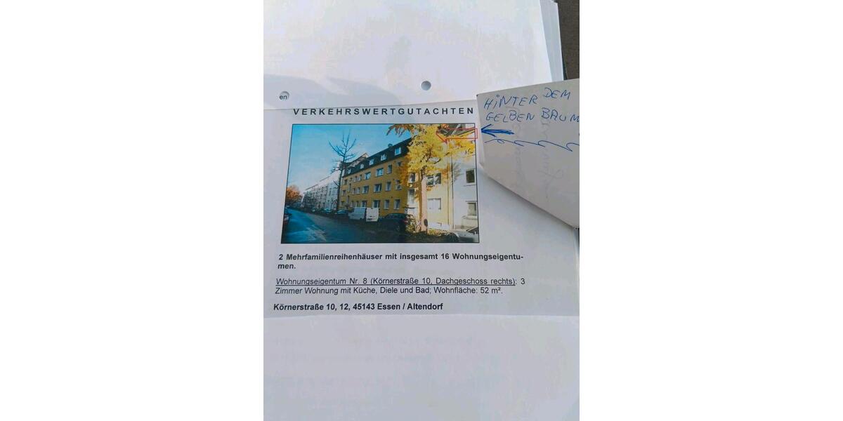 Dachgeschoßwohnung Essen Stadtbezirk III - 3 Zimmer, 52 m&sup2;, 145.000&euro; | Angebot:25923869