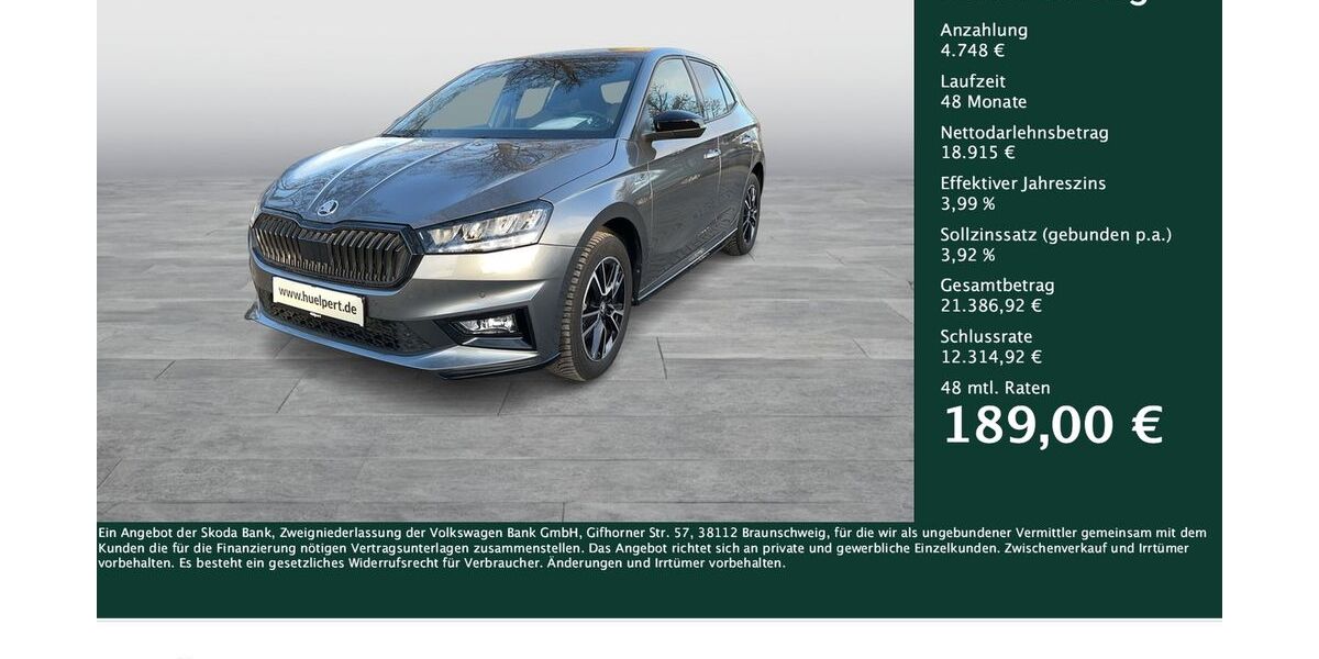 Skoda Fabia 17.146 km 23.483 &euro; Dortmund 44269