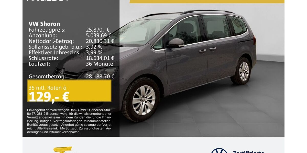 VW Sharan 81.044 km 25.870 &euro; Castrop-Rauxel 44575