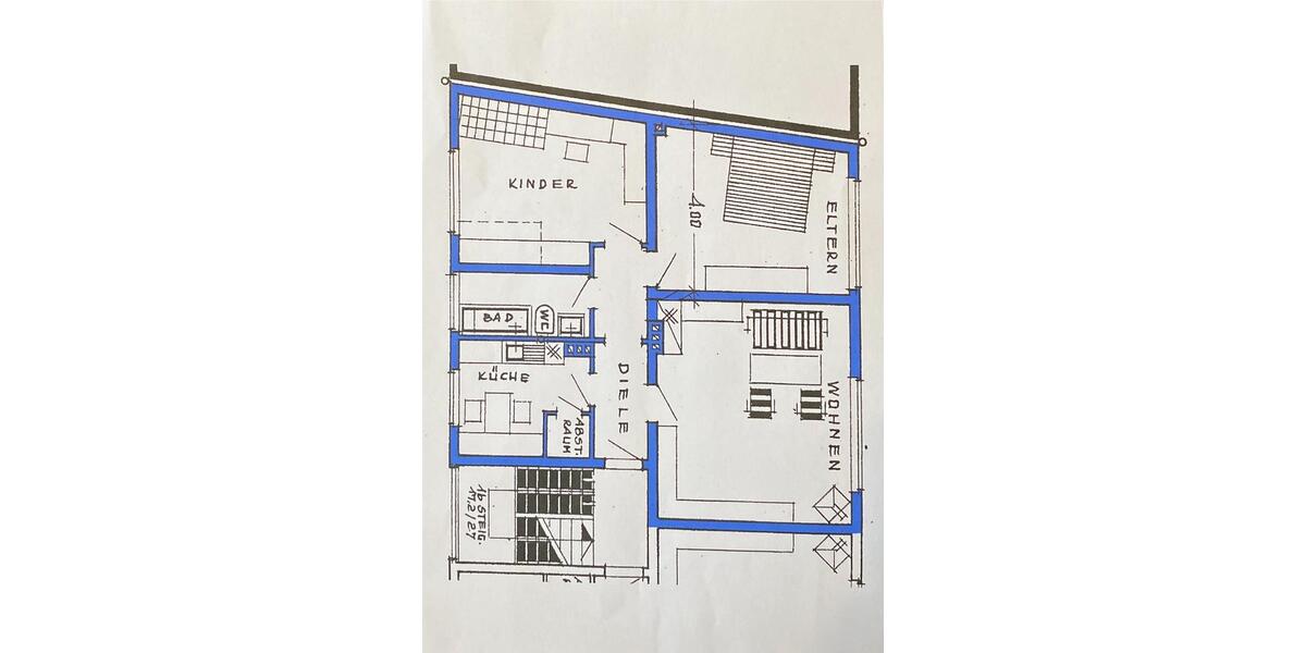 Etagenwohnung Essen Stadtbezirk IV - 3.5 Zimmer, 75 m&sup2;, 574&euro; | Angebot:25765154