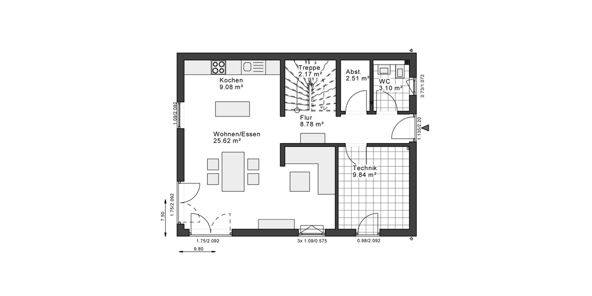 Einfamilienhaus Dortmund Aplerbeck - 3 Zimmer, 125 m&sup2;, 1.850&euro; | Angebot:26395169