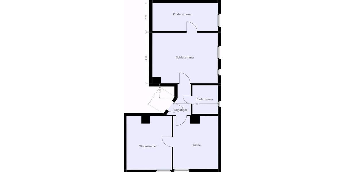 Dachgeschoßwohnung Wuppertal Gemarkung Langerfeld - 3 Zimmer, 70 m&sup2;, 480&euro; | Angebot:25914812