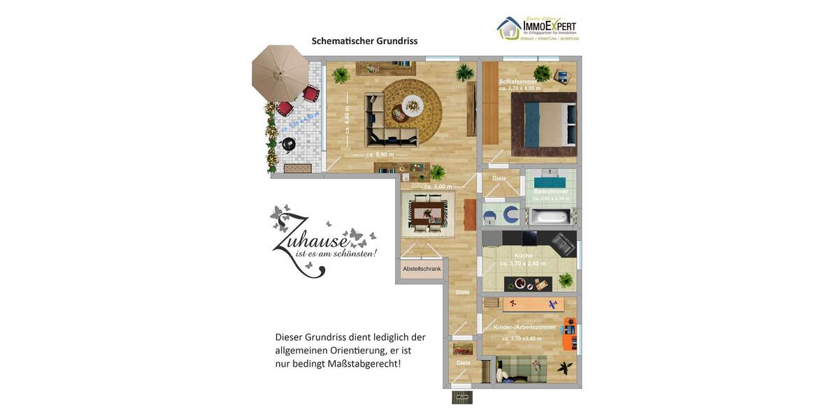 Etagenwohnung Gladbeck - 3 Zimmer, 89 m&sup2;, 565&euro; | Angebot:25809446