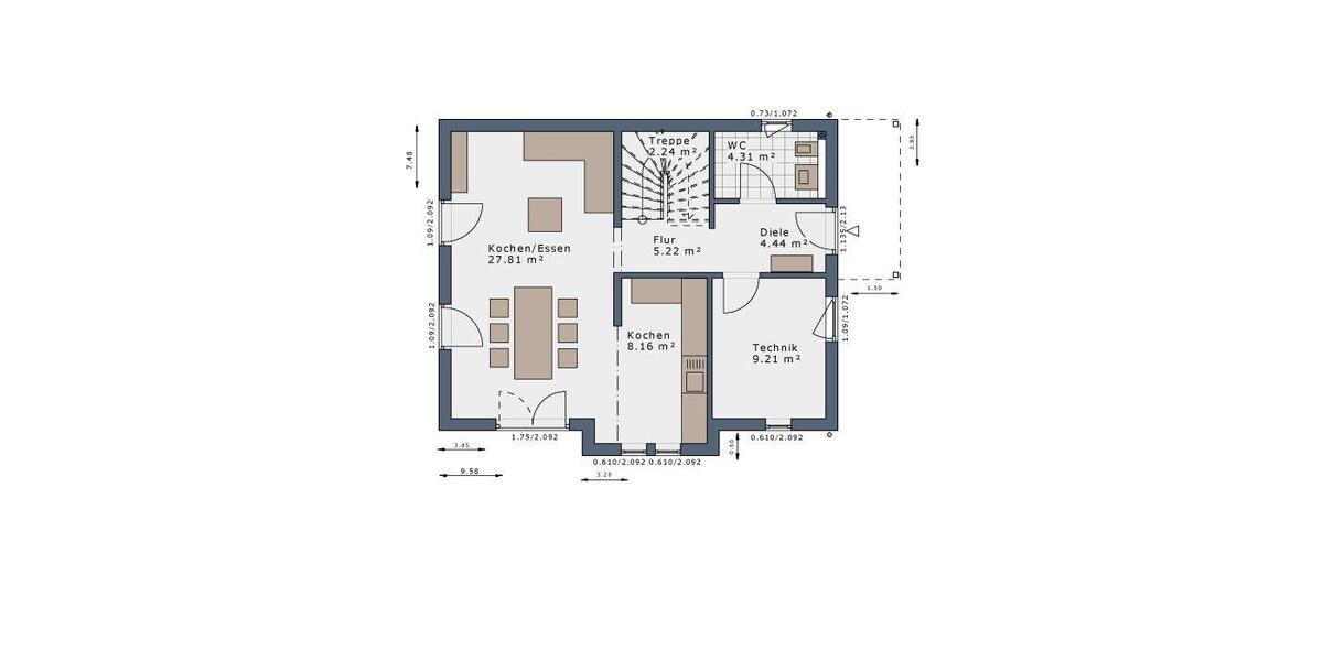 Einfamilienhaus Dortmund Aplerbeck - 4 Zimmer, 120 m&sup2;, 1.850&euro; | Angebot:24548767