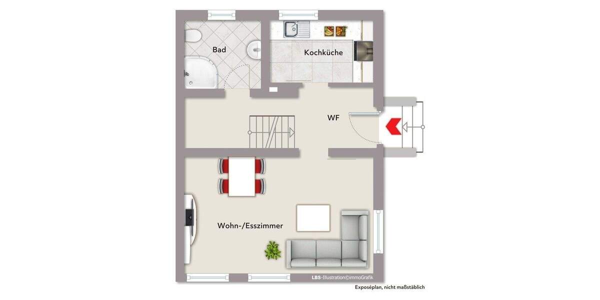 Doppelhaushälfte Marl Hamm - 3 Zimmer, 70 m&sup2;, 239.000&euro; | Angebot:25674654