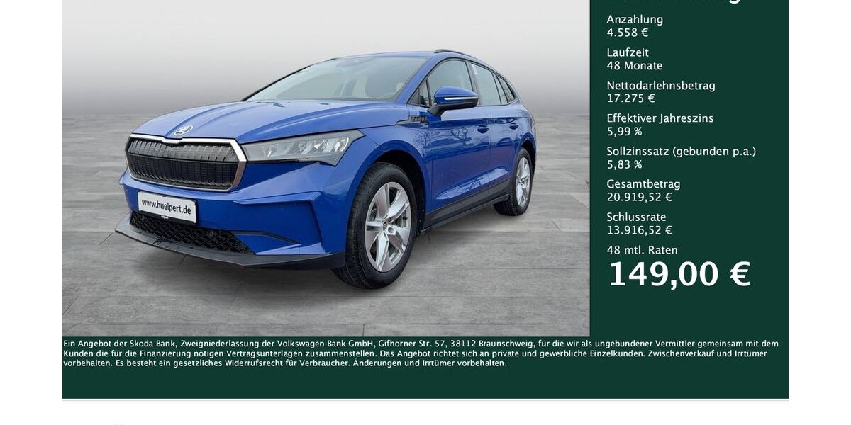 Skoda Enyaq 13.288 km 21.833 &euro; Dortmund 44309