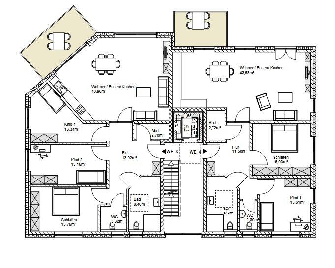 Etagenwohnung Dortmund Lichtendorf - 3 Zimmer, 101 m&sup2;, 386.500&euro; | Angebot:25695720