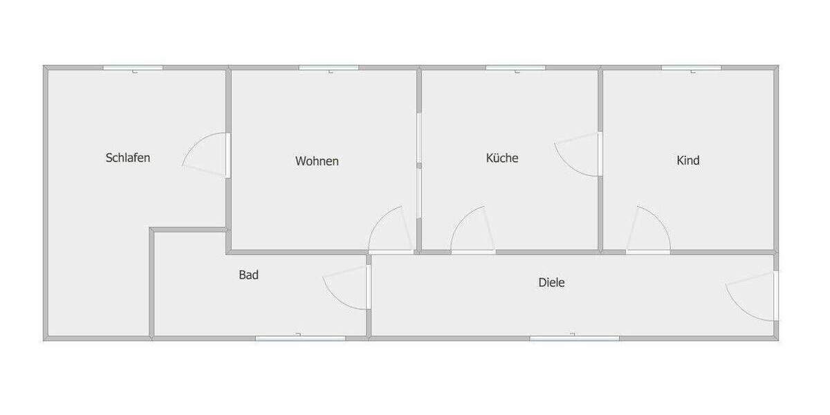 Etagenwohnung Wuppertal Barmen - 3 Zimmer, 79 m&sup2;, 125.000&euro; | Angebot:25664962
