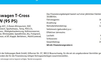 VW T-Cross 41.093 km 16.390 &euro; Wuppertal 42109