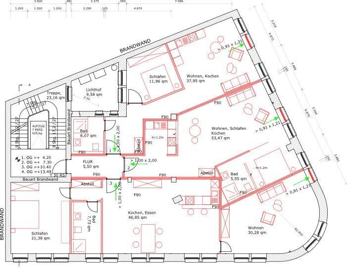 Gewerbeobjekt Dortmund Mitte - 1 Zimmer, 220 m&sup2;, 2.090&euro; | Angebot:25663789