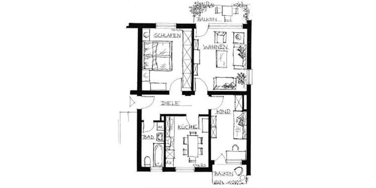 Erdgeschoßwohnung Ennepetal - 3 Zimmer, 69 m&sup2;, 149.500&euro; | Angebot:26709052