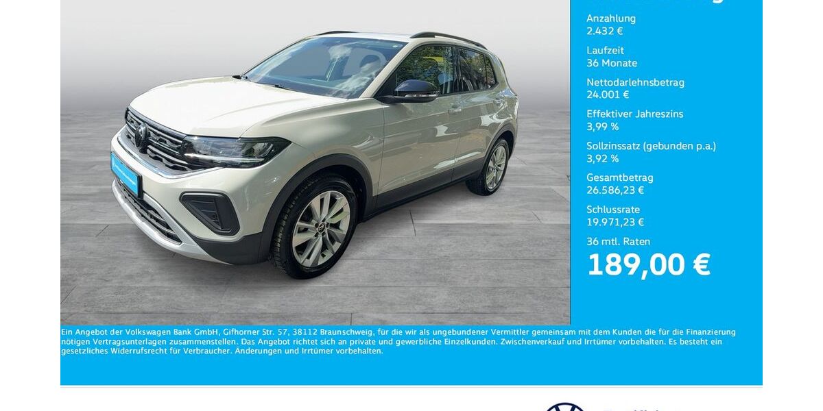 VW T-Cross 3.650 km 26.433 &euro; Dortmund 44379