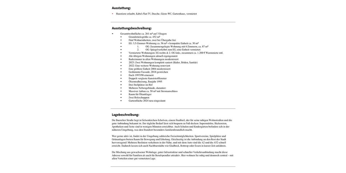 Mehrfamilienhaus, Wohnhaus Gelsenkirchen Gelsenkirchen-Nord - 1 Zimmer, 261 m&sup2;, 353.000&euro; | Angebot:26006286