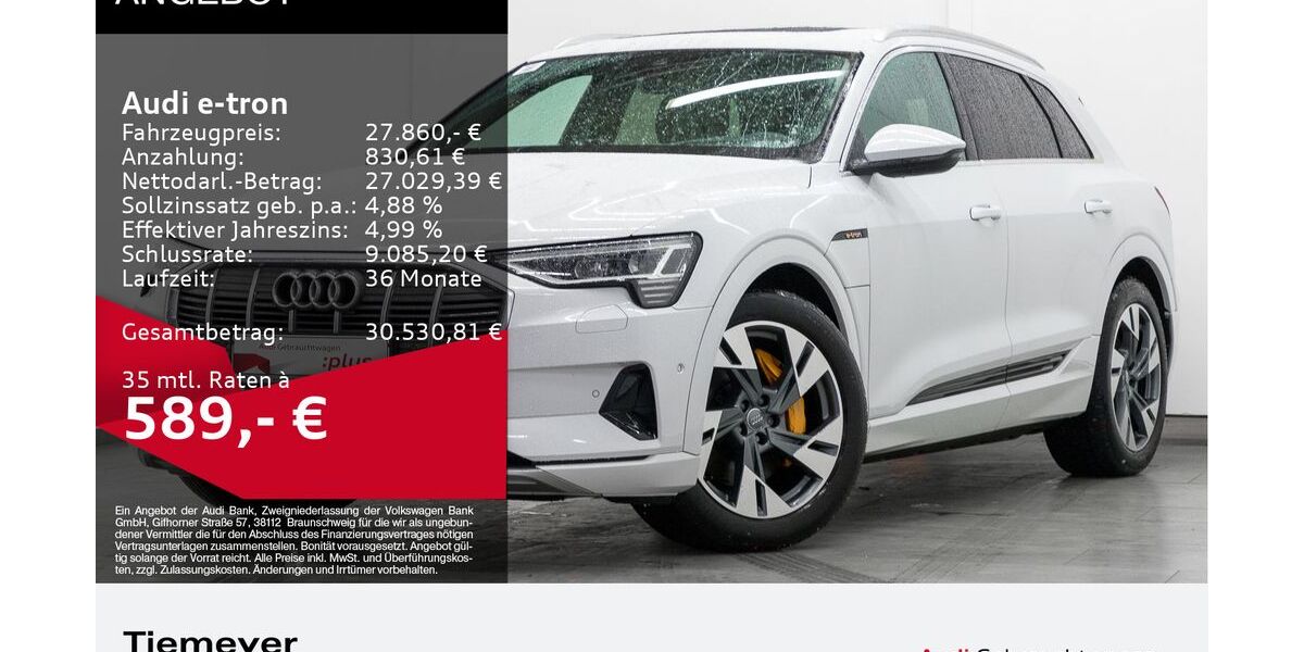 Audi e-tron 54.584 km 26.860 &euro; Oberhausen 46047