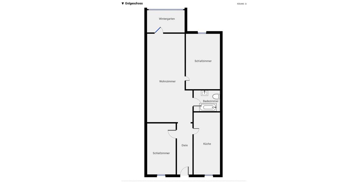 Etagenwohnung Castrop-Rauxel Rauxel - 3 Zimmer, 70 m&sup2;, 329&euro; | Angebot:24661017