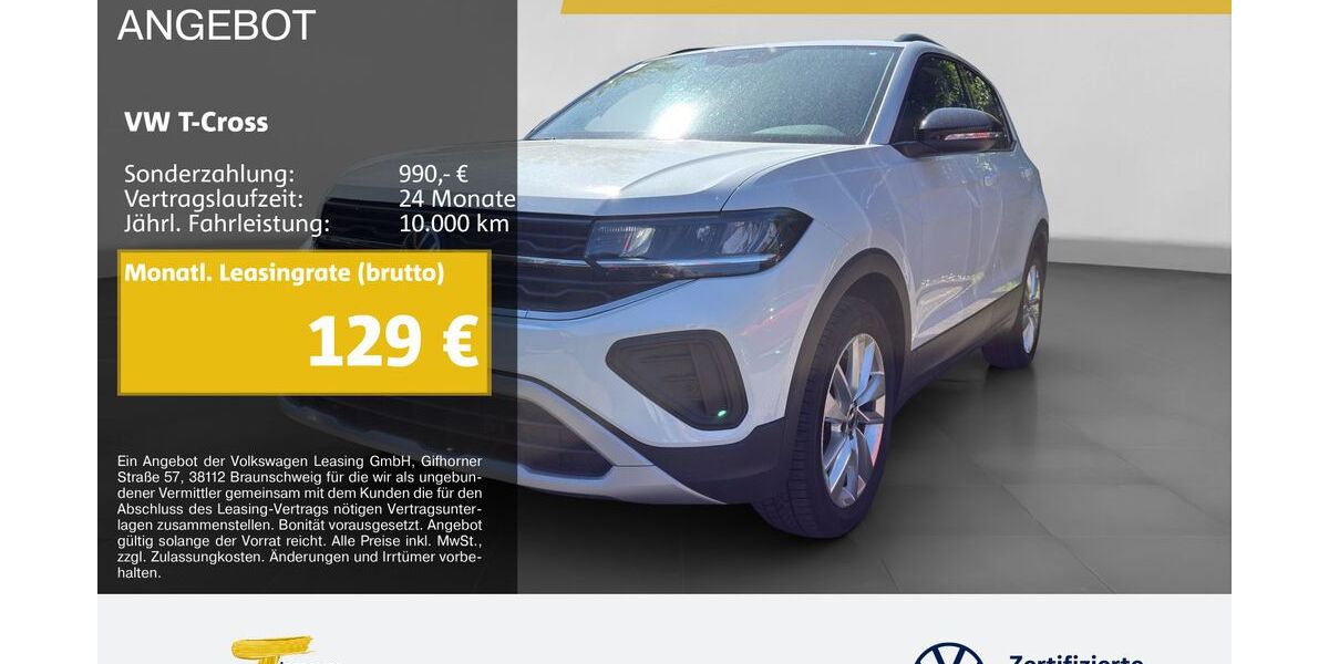 VW T-Cross 25.383 km 19.650 &euro; Castrop-Rauxel 44575
