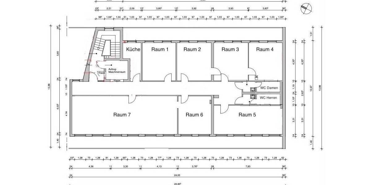 Gewerbeobjekt Essen Stadtkern - 7 Zimmer, 226 m&sup2;, 1.580&euro; | Angebot:25769450