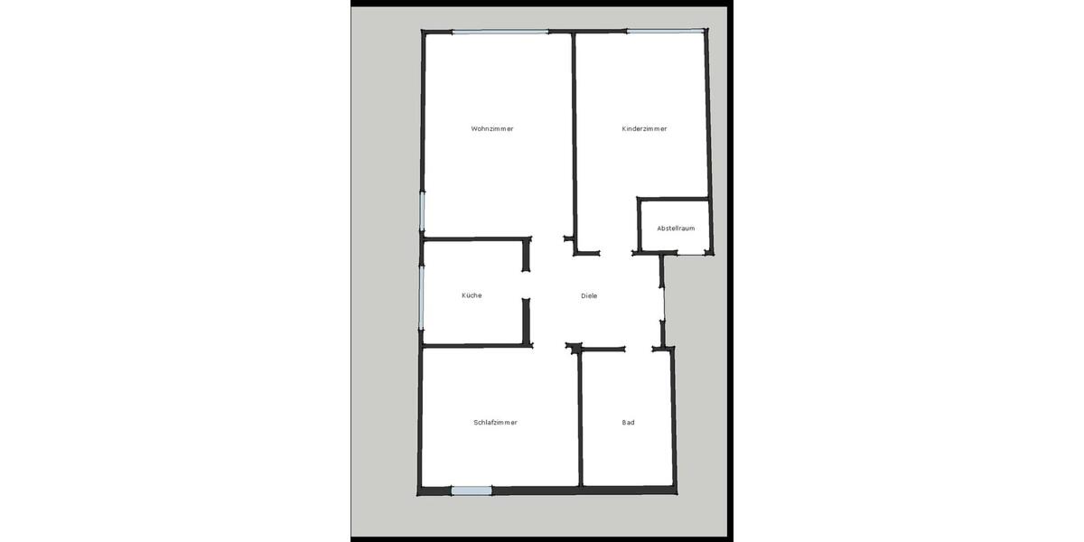 Dachgeschoßwohnung Witten Rüdinghausen - 3.5 Zimmer, 70 m&sup2;, 600&euro; | Angebot:25690776