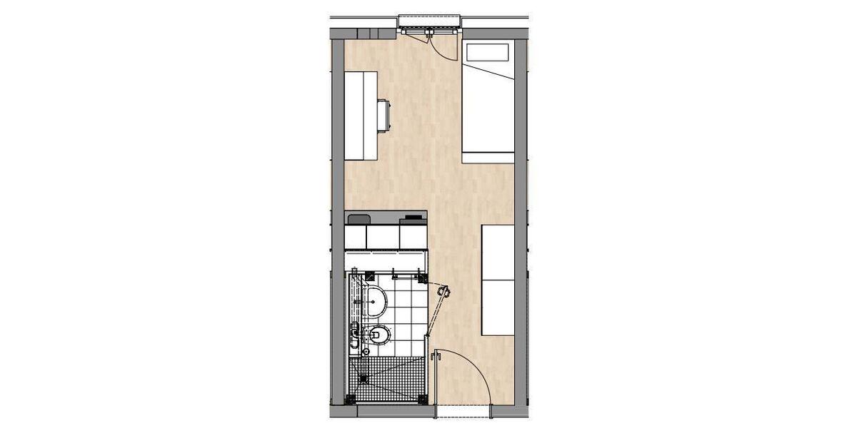 Etagenwohnung Dortmund Innenstadt West - 1 Zimmer, 20 m&sup2;, 420&euro; | Angebot:26003849