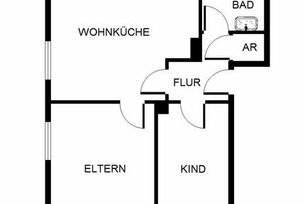 Wohnung Gelsenkirchen Gelsenkirchen-Nord - 2 Zimmer, 50 m&sup2;, 319&euro; | Angebot:18858070