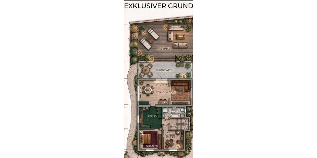 Etagenwohnung Marl Alt-Marl - 3.5 Zimmer, 153 m&sup2;, 1.300&euro; | Angebot:25407490