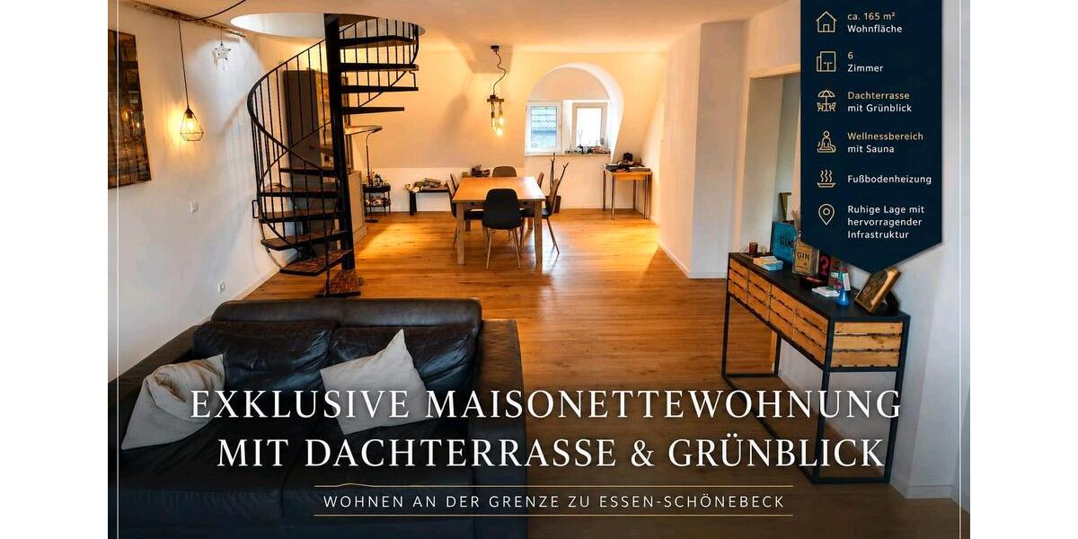 Maisonettenwohnung Essen Stadtbezirk IV - 6 Zimmer, 165 m&sup2;, 479.000&euro; | Angebot:26545169