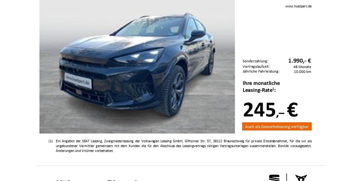 Cupra Formentor 13.979 km 33.177 &euro; Dortmund 44269