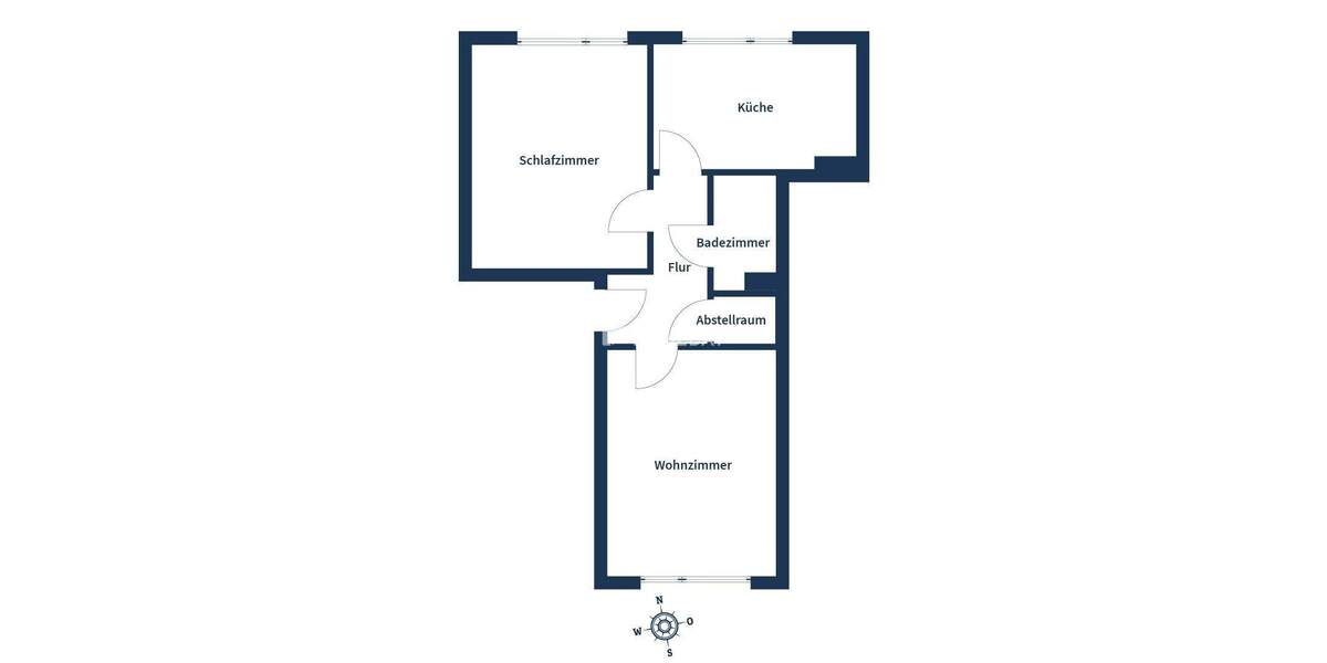 Etagenwohnung Bochum Hamme - 2 Zimmer, 53 m&sup2;, 125.000&euro; | Angebot:25927686