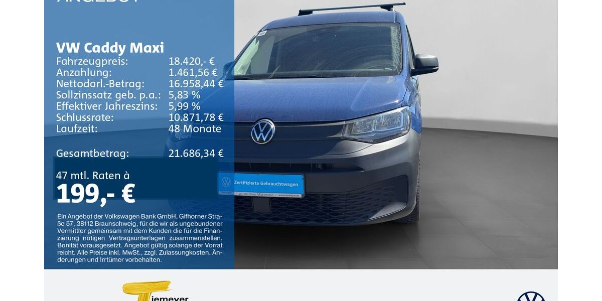 VW Caddy Maxi 33.348 km 18.420 &euro; Oberhausen 46047